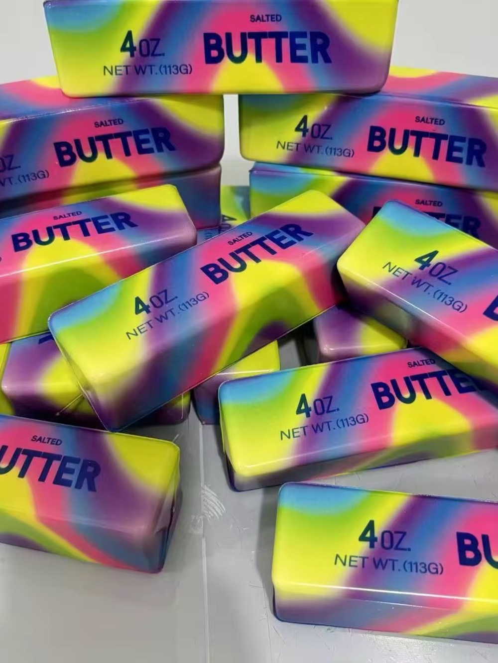 Rainbow Butter squishy toy 4oz one piece fidget toy